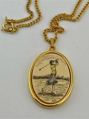 VTG Barlow Lady Golfer Necklace